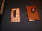 2 x inktdepper  blotter hout + marmer, Antiek en Kunst, Ophalen of Verzenden