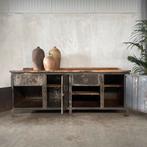Industriële werkbank, dressoir, toonbank, keuken, vintage, Antiek en Kunst, Curiosa en Brocante, Ophalen