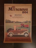 Vintage Mitsubishi poster, Ophalen of Verzenden