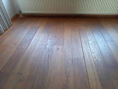 Massief eiken vloer, Doe-het-zelf en Verbouw, Vloerdelen en Plavuizen, Gebruikt, Vloerdelen of -planken, Hout, 150 cm of meer