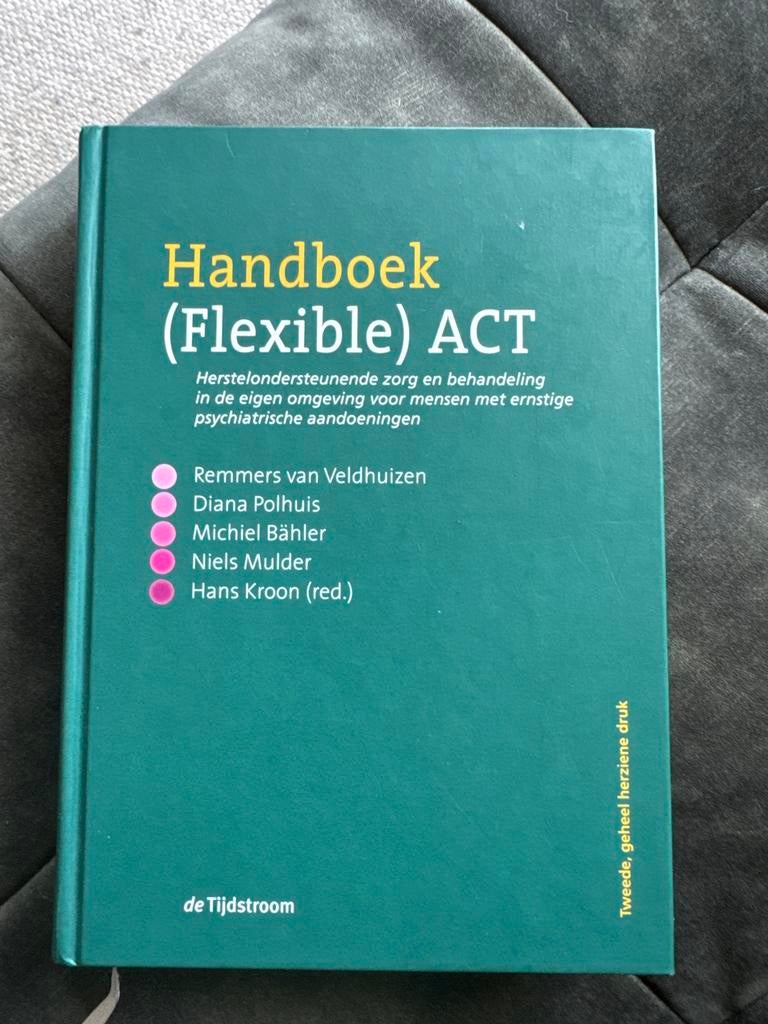 Handboek (flexible) ACT - Remmers van Veldhuizen, Boeken, Psychologie, Ophalen of Verzenden, Zo goed als nieuw, Klinische psychologie