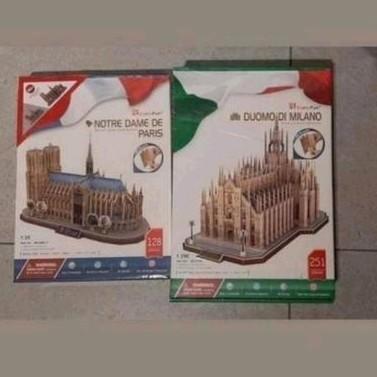 CubicFun Notre Dame & Duomo di Milano Puzzels, Hobby en Vrije tijd, Modelbouw | Auto's en Voertuigen, Nieuw, Overige typen, 1:32 tot 1:50