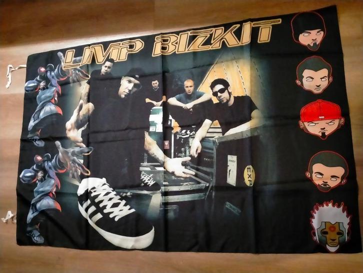 Limp Bizkit nu metal Fred Durst muziek vlag vintage rock, Verzamelen, Muziek, Artiesten en Beroemdheden, Zo goed als nieuw, Ophalen of Verzenden