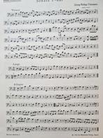 Telemann - Vier Sonaten Blokfluit & Piano, Gebruikt, Piano, Klassiek, Ophalen of Verzenden