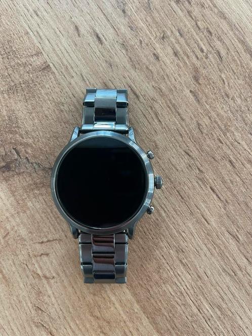 Fossil Carlyle HR Gen 5 Stainless Steel Zilver, Sieraden, Tassen en Uiterlijk, Smartwatches, Zo goed als nieuw, Android, Zilver