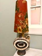 Vintage lamp retro lampenkap Lampvoet Walter Becht fat lava, Ophalen of Verzenden, Gebruikt, Overige materialen