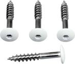 50 -100 Trespa schroeven RVS WIT (RAL 9010) 38 mm wand huis, Verzenden, Nieuw