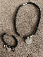 Bijpassende ketting + armband, Sieraden, Tassen en Uiterlijk, Kettingen, Ophalen of Verzenden, Zo goed als nieuw, Zilver