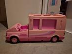 Barbie Camper Kampeerwagen - Roze Auto, Ophalen of Verzenden, Gebruikt, Barbie
