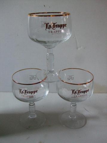 La Trappe bier glazenset (nr.1) 3 stuks beschikbaar voor biedingen
