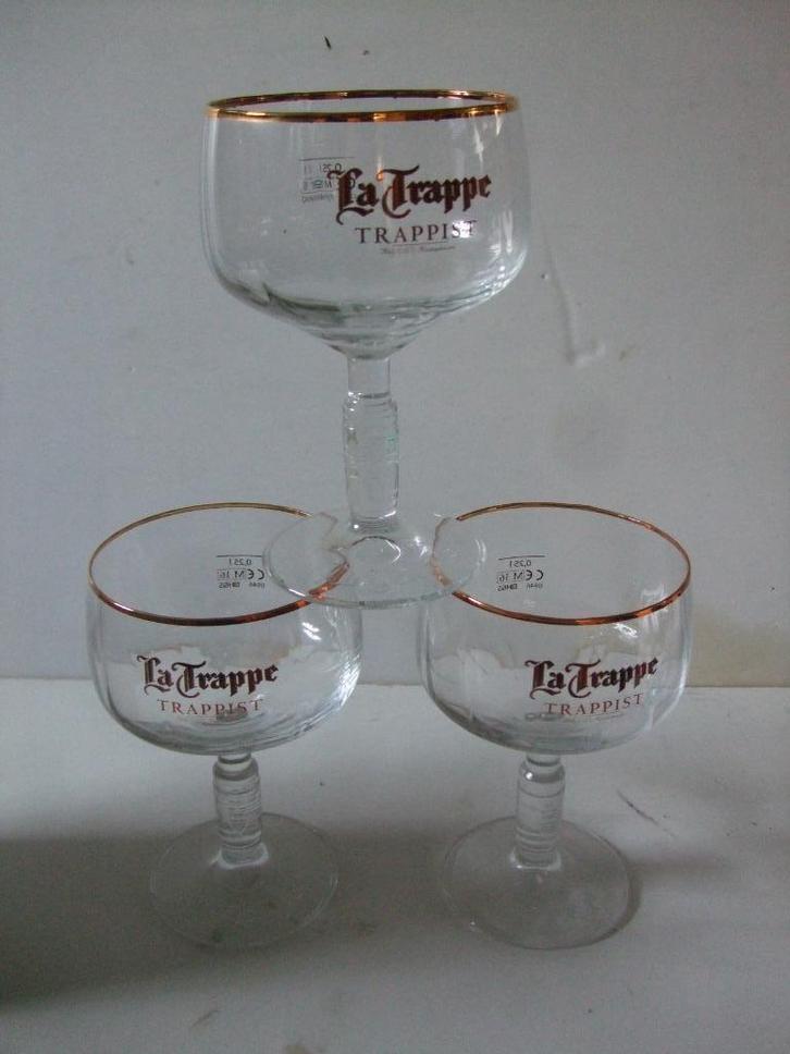 La Trappe bier glazenset (nr.1) 3 stuks, Verzamelen, Biermerken, Nieuw, Glas of Glazen, La Trappe, Ophalen of Verzenden