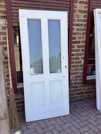 Zeer nette hardhouten voordeur.met dubbel glas, Tuin en Terras, Tuinhuizen, Ophalen of Verzenden, Zo goed als nieuw, Hout
