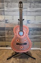 Gitaar ter decoratie met glasmozaïek, Muziek en Instrumenten, Snaarinstrumenten | Gitaren | Akoestisch, Ophalen of Verzenden, Klassieke of Spaanse gitaar