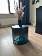 Grote vaas zwart/blauw, Ophalen, Zwart, Minder dan 50 cm, Glas