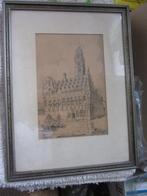 Etsafdruk stadhuis Middelburg, Ophalen, Zo goed als nieuw, Gebouw, Voor 1940