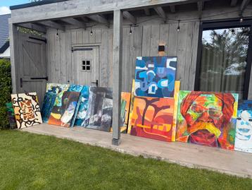 Acryl schilderijen op canvas beschikbaar voor biedingen