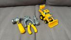 Speelgoedsetje gereedschap en graafmachine, Ophalen, Zo goed als nieuw