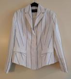 ZGAN: prachtig Scarva colbert jasje wit + streep blauw mt 46, Scarva, Wit, Maat 46/48 (XL) of groter, Ophalen of Verzenden