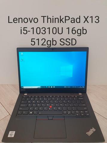 Nieuw met installatie: Lenovo ThinkPad X13 i5-10310U 16gb  beschikbaar voor biedingen