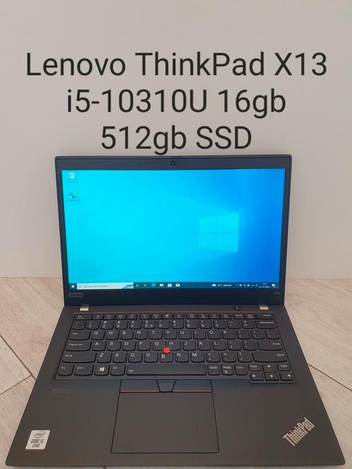 Nieuw met installatie: Lenovo ThinkPad X13 i5-10310U 16gb, Computers en Software, Windows Laptops, Nieuw, 13 inch, SSD, 3 tot 4 Ghz