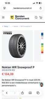225/45/18 Winterbanden Toyo & Nokian, Auto-onderdelen, Banden en Velgen, Ophalen, 18 inch, Gebruikt, Winterbanden