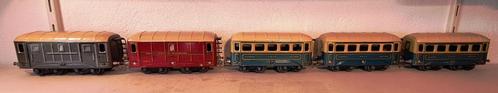 Jep spoor 0 sncf, complete set van 5 kleurrijke wagens, Antiek en Kunst, Antiek | Speelgoed, Ophalen of Verzenden
