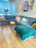 Grondlid zithoek grijs met slaapbank(lattenbodem), Huis en Inrichting, Ophalen, 150 tot 200 cm, Hoekbank, 75 tot 100 cm