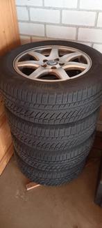 4x winterbanden 225 55 16 Continental met lichtmetalen velg, Auto-onderdelen, Banden en Velgen, Ophalen, Gebruikt, 16 inch, Banden en Velgen