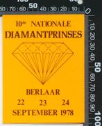 Sticker: Nationale Diamantprinses 1978 - 10e - Berlaar, Ophalen of Verzenden
