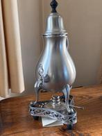 Originele Tinnen Kraantjeskan met Spiritusbrander & Onderzet, Antiek en Kunst, Antiek | Tin, Ophalen