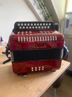 Serenelli trekzak/strekharmonica, Overige formaten, Zo goed als nieuw, Knopaccordeon, Met riemen
