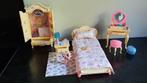 barbie vintage bed slaapkamer meubels 1996, Ophalen of Verzenden, Gebruikt, Barbie