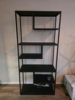 Zwarte WOOOD Teun stellingkast - Zo goed als nieuw!, Huis en Inrichting, Kasten | Boekenkasten, Ophalen, Met plank(en), 50 tot 100 cm
