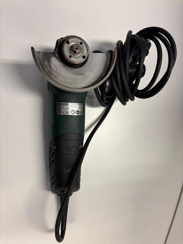 Metabo WQ 1400 Haakse Slijper – 1400W – Ø125mm, Doe-het-zelf en Verbouw, Gereedschap | Slijpmachines, Gebruikt, Haakse handslijpmachine