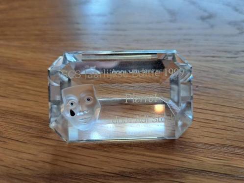 Swarovski plaquette Pierrot, Verzamelen, Swarovski, Zo goed als nieuw, Figuurtje, Ophalen of Verzenden