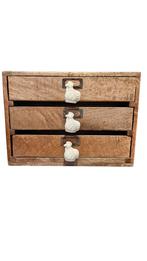 Landelijk houten mini ladenkastje Clayre & Eef, Ophalen of Verzenden, Nieuw