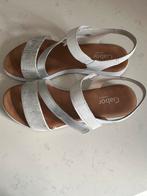 Gabor sandalen wit/zilver maat 41, Verzenden, Zo goed als nieuw, Wit, Sandalen of Muiltjes