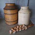 Oud brocante winkelblik kruideniersblik voorraad blik Etage3, Gebruikt, ., Ophalen of Verzenden, .