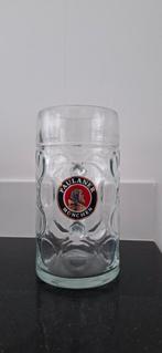 Bierglas Paulaner 1 liter, Ophalen of Verzenden, Zo goed als nieuw, Glas of Glazen, Overige merken