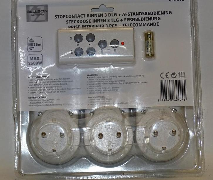 Nieuw!!! Draadloze Schakelaar met Afstandsbediening, Doe-het-zelf en Verbouw, Elektra en Kabels, Ophalen of Verzenden