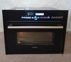 Luxe Siemens combi oven/magnetron ( zwart) zeer netjes!, Zo goed als nieuw, Oven met grill, Inbouw, 45 tot 60 cm