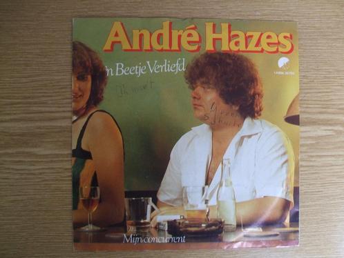ANDRE HAZES    'N BEETJE VERLIEFD / MIJN CONCURRENT, Cd's en Dvd's, Vinyl Singles, Zo goed als nieuw, Single, Nederlandstalig