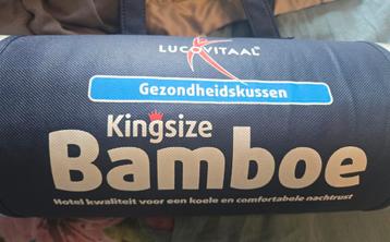 Lucovitaal Bamboe Kussen, Nieuw, Kingsize Hoofdkussen beschikbaar voor biedingen