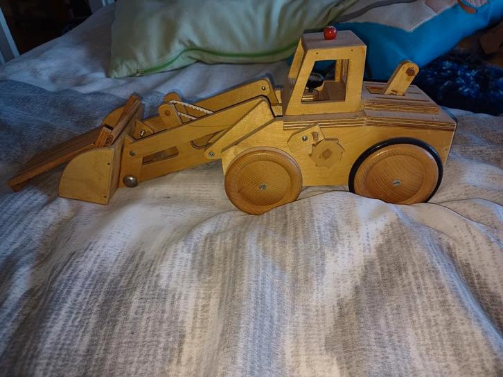 Houten Speelgoed Bulldozer, Kinderen en Baby's, Speelgoed | Houten speelgoed, Ophalen