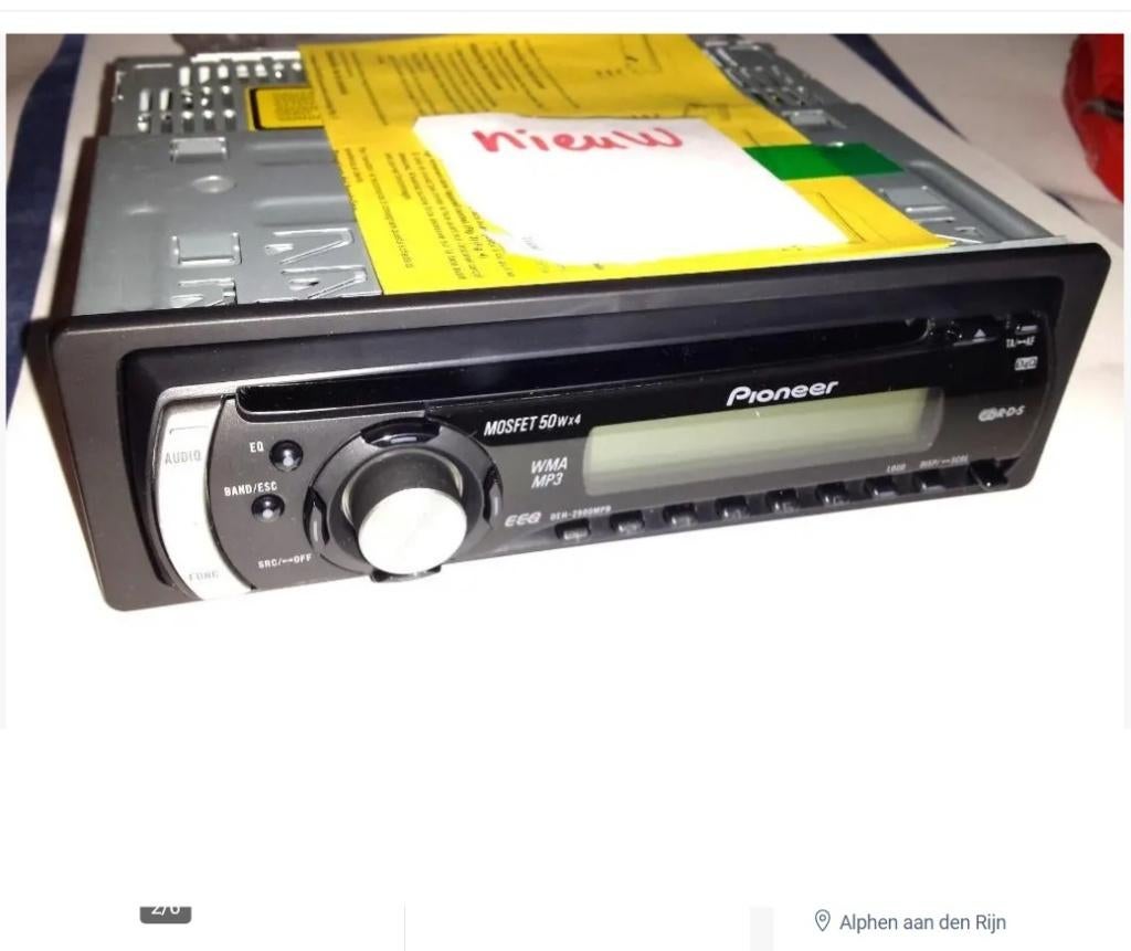 retro vintage Autoradio Pioneer DEH-2900MPB Auto radio, Ophalen of Verzenden, Nieuw