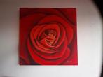 Schilderij rode rozen, Ophalen, Gebruikt, Schilderij, 75 tot 100 cm