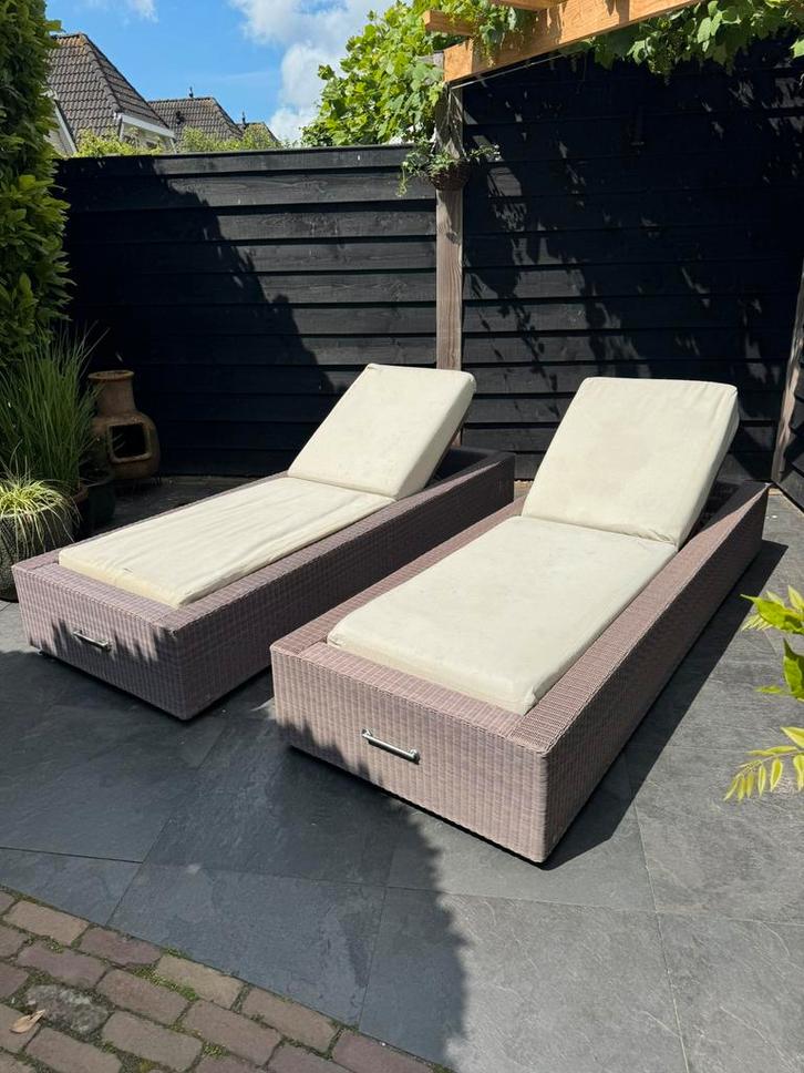 Manutti Aspen ligbedden, Tuin en Terras, Ligbedden, Zo goed als nieuw, Ophalen of Verzenden