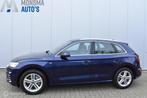 Audi Q5 35 TDI quattro S-Line Navarrablau Camera Stoelverwar, Auto's, Audi, Gebruikt, Blauw, Leder en Stof, 163 pk