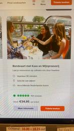 Rondvaart met Kaas en Wijnproeverij, Tickets en Kaartjes, Twee personen, Cadeaubon, Overige typen