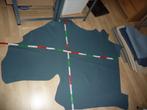 Blauwtint nr 1 restant echt leer rundleer, Leer of Kunstleer, Nieuw, 30 tot 120 cm, 30 tot 200 cm